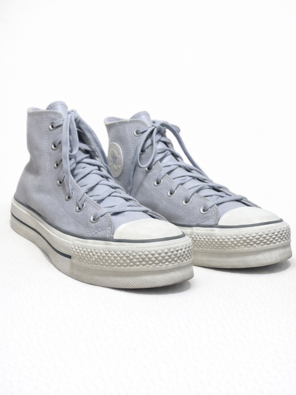 Converse Chuck Taylor All Star Lift Platform High Top Gray Suede Women's 10